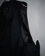 "tricot COMME des GARÇONS"
1989 Velvet-collared double-breasted tailored vest