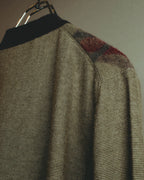 –SPECIAL– "Hermès" 90's-00's Plaid cashmere cardigan