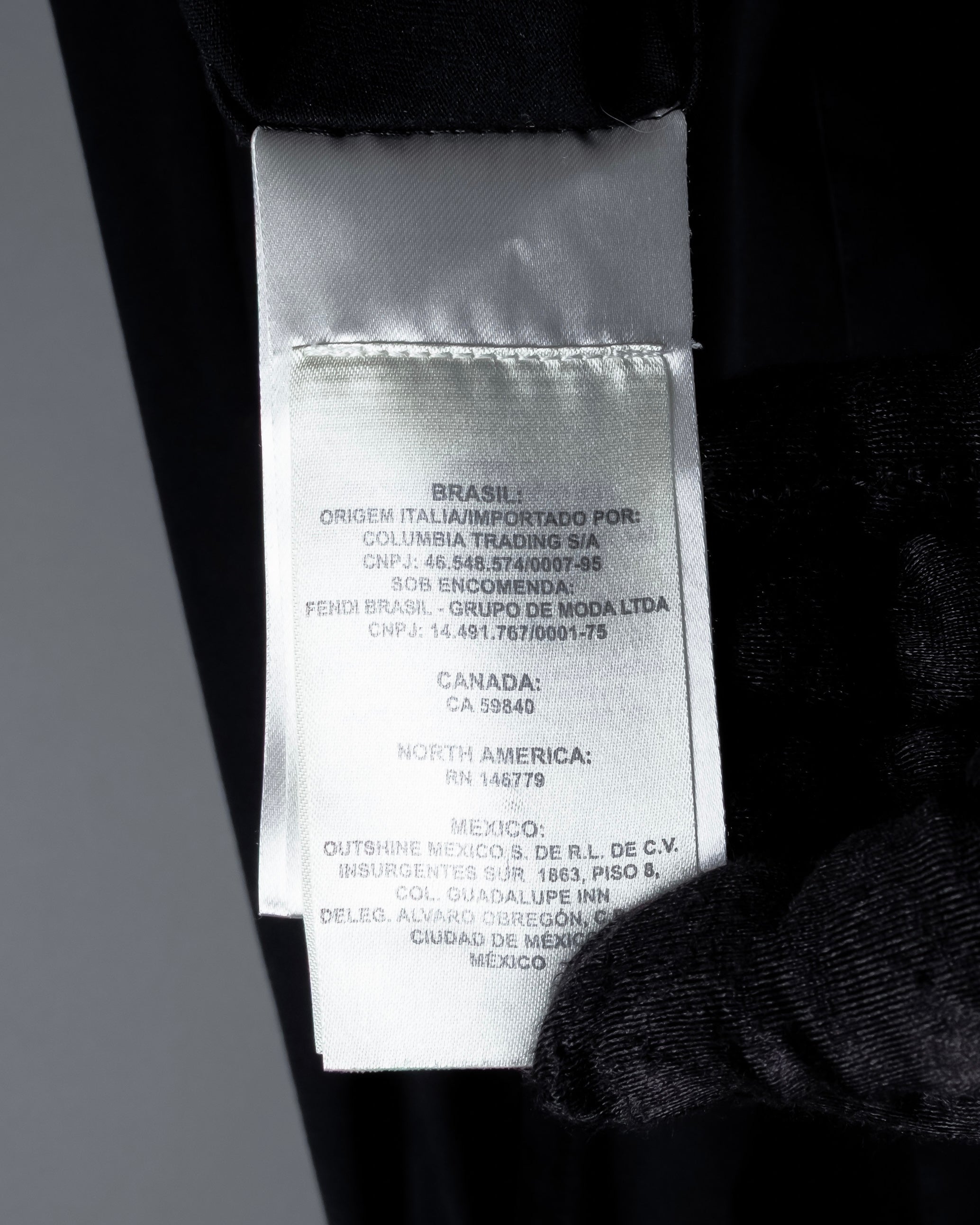 "FENDI" Pick stitch design fly front shirt