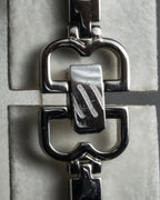 "BALENCIAGA" 2000’s bb logo tonneau bracelet watch