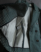 "MARNI" Geometric pattern double-breasted tailored jacket