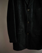 "BURBERRY" Thick wale corduroy oversized tailored jacket