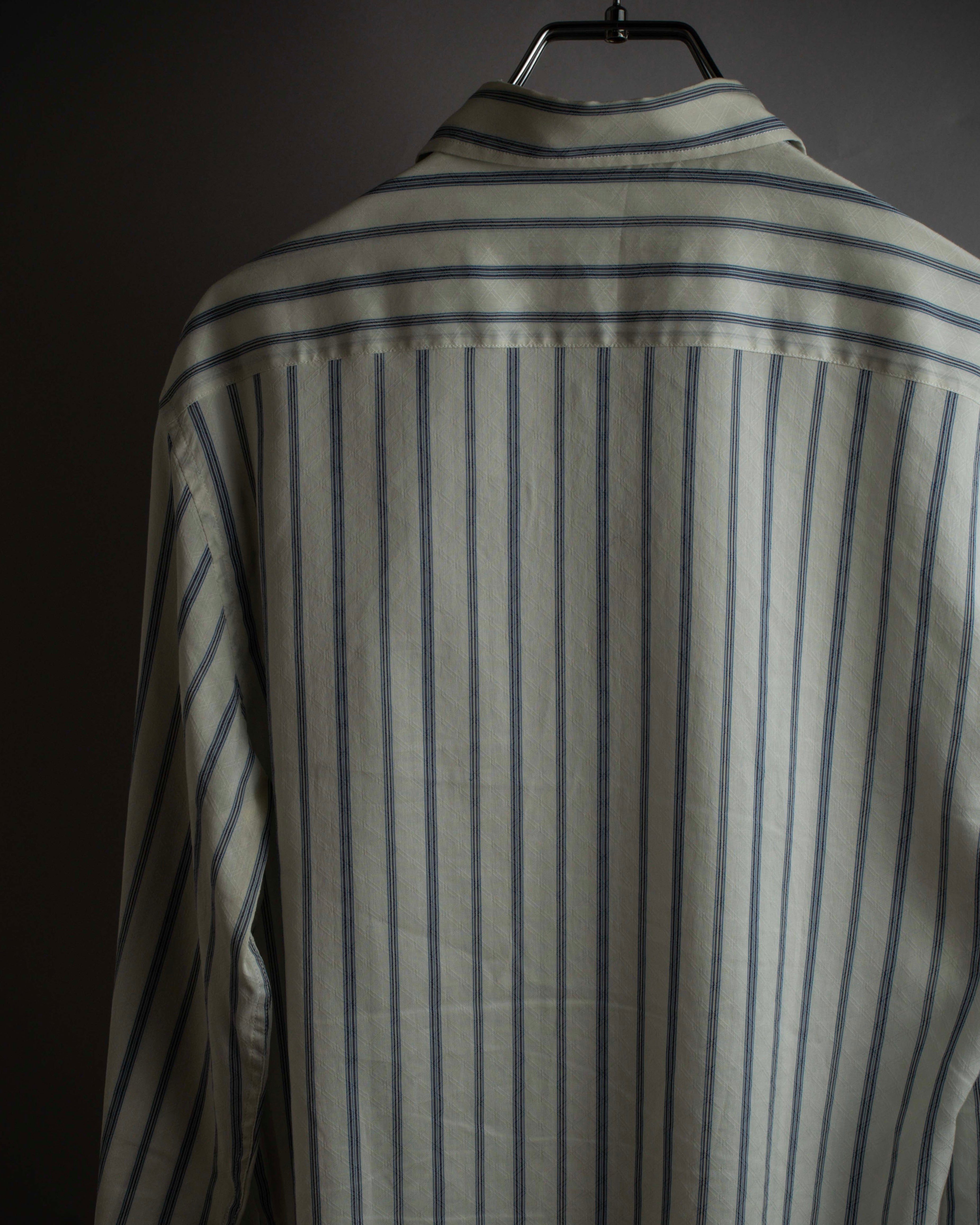 "GUCCI" Diamond jacquard striped shirt
