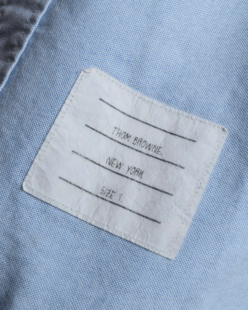 "THOM BROWNE" Hidden tricolor design cotton shirt