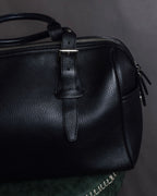 "BURBERRY" Refined design mini Boston leather bag