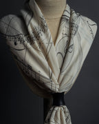 "HERMES" Drum-shaped calf leather scarf ring