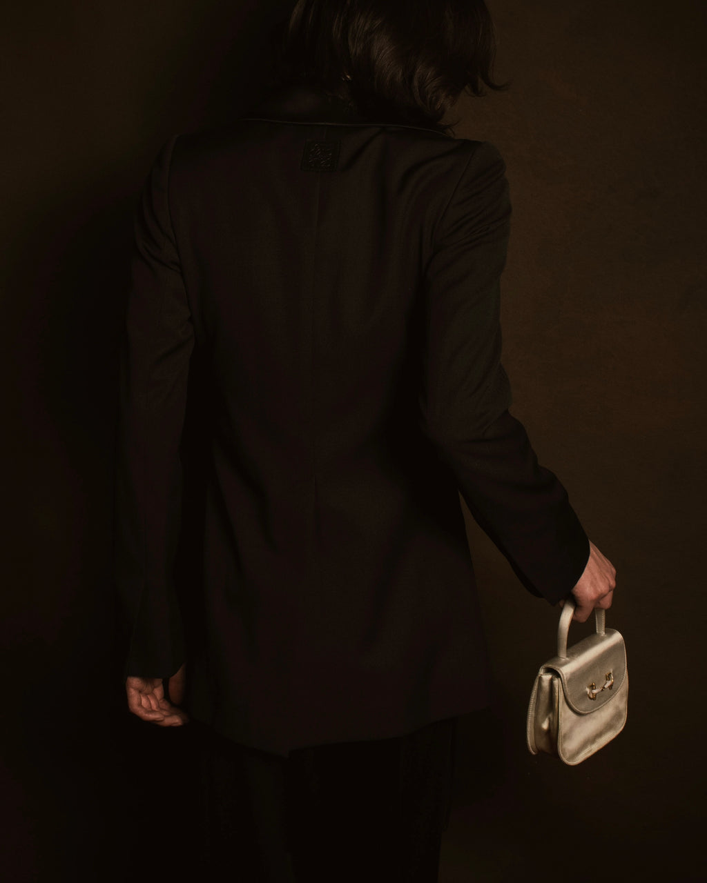 –SPECIAL– "LOEWE"2010’s-20’s wrap-front shawl collar tuxedo jacket