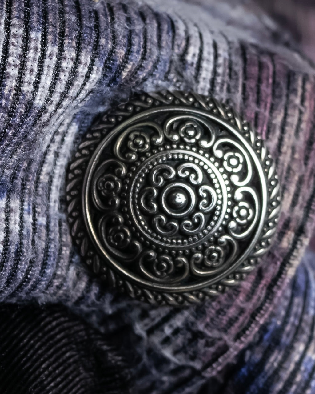 Vintage jacquard floral pattern jacket