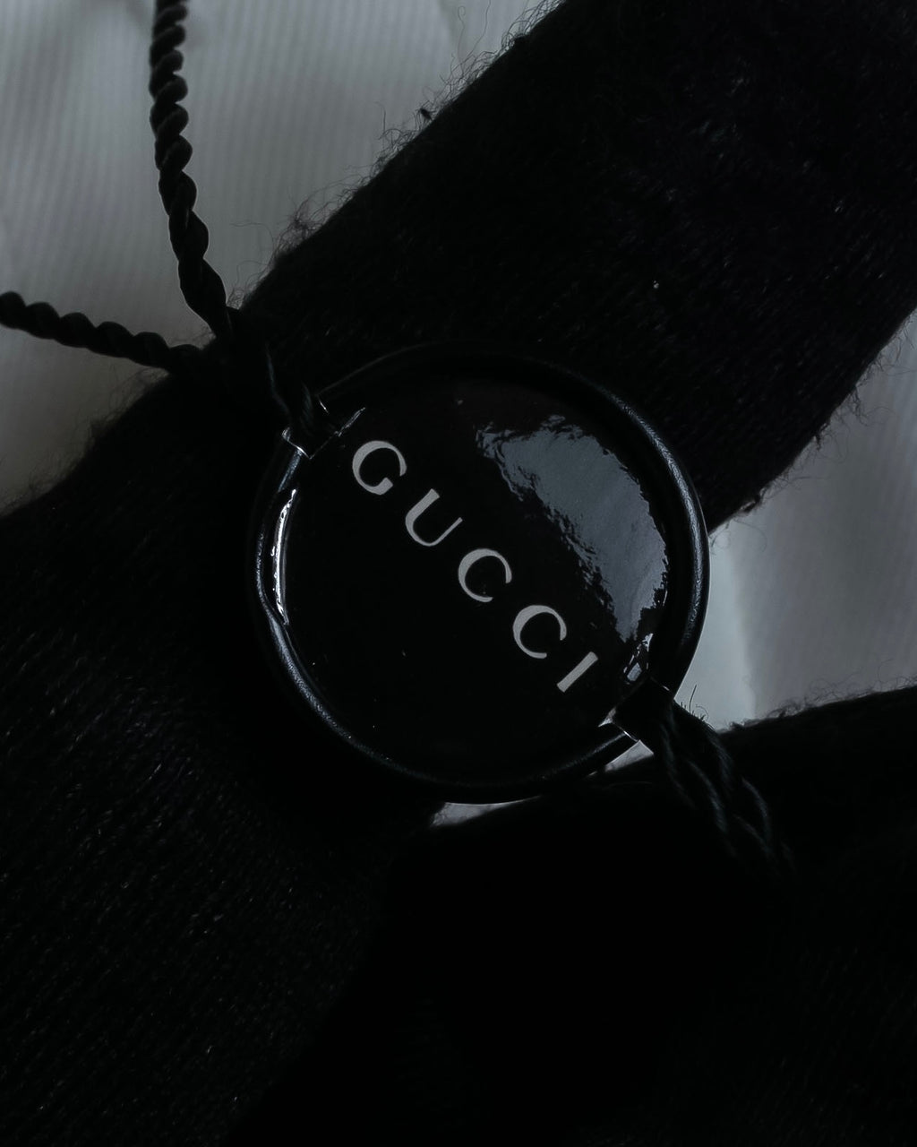 "GUCCI" Slightly glossy cotton white shirt