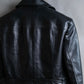 "BURBERRY" 100% cow leather Military pocket details short length jacket