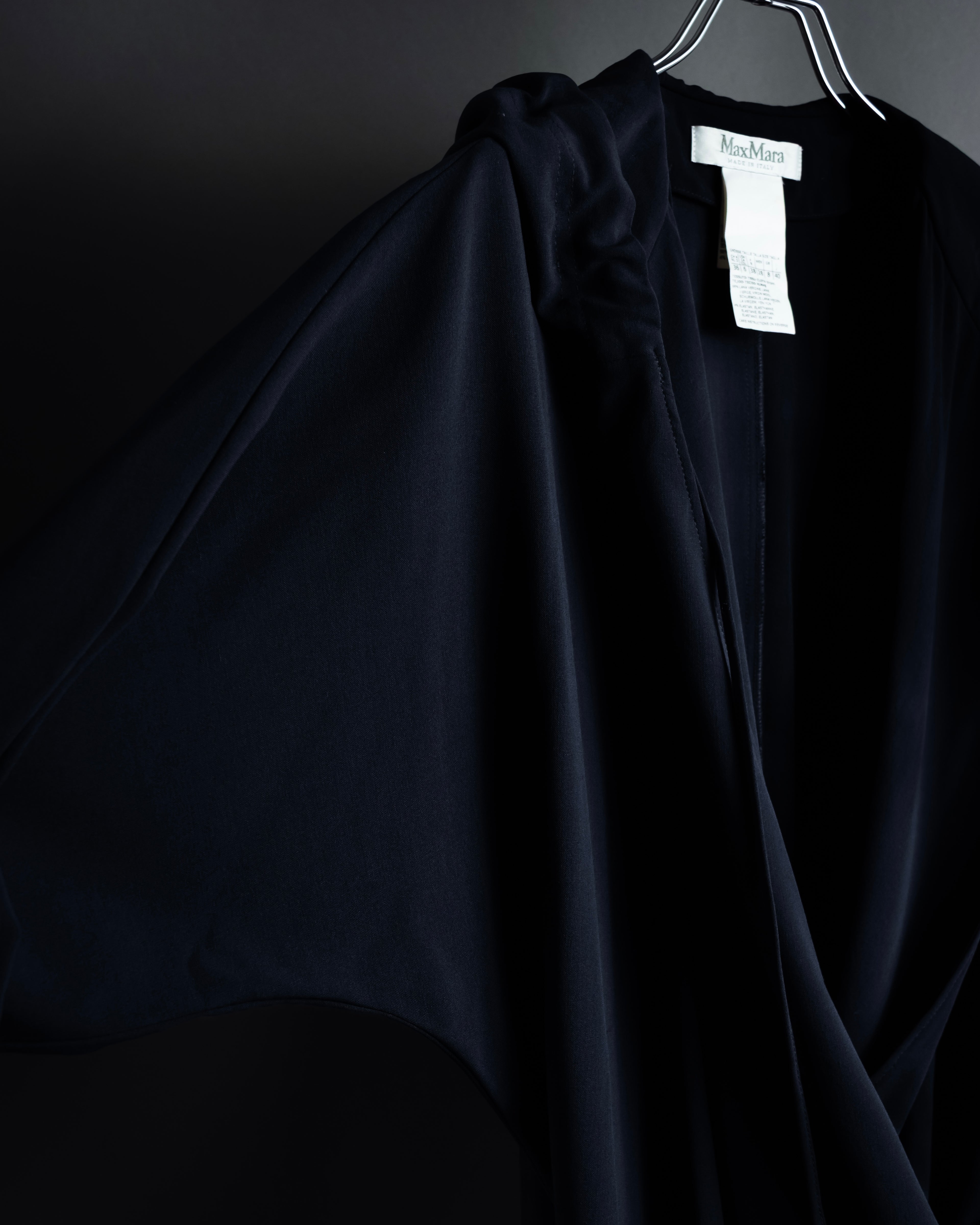 "Max Mara" Draping design hooded coat