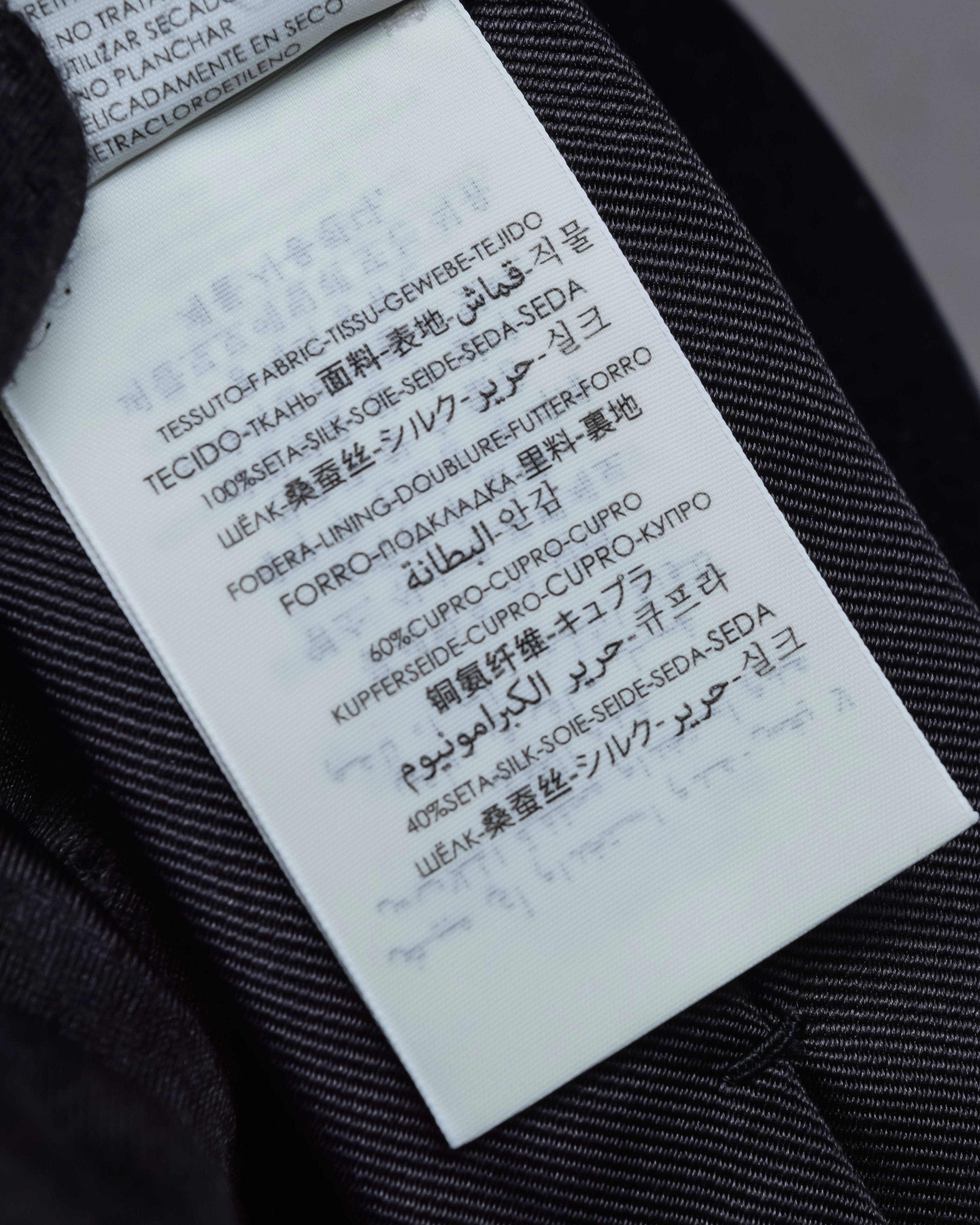 "GUCCI" Michele period tiger embroidery silk necktie