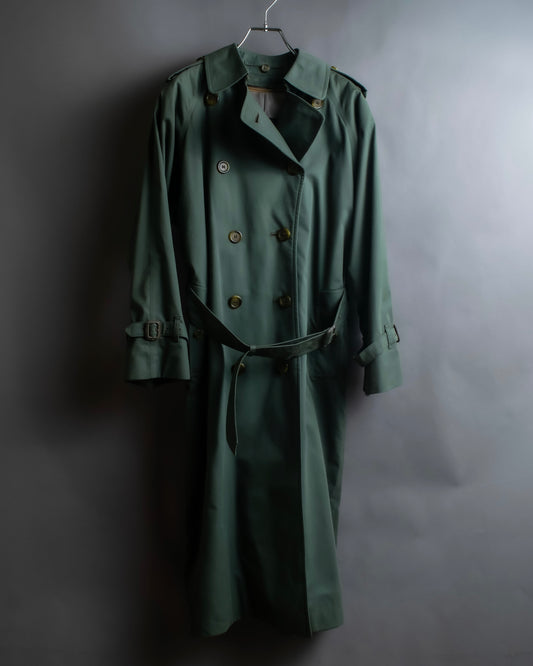 "BURBERRYS" Military detail oversized belted trench coat