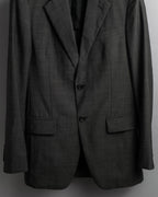 "PRADA" Sharkskin wool minimal tailoring set up