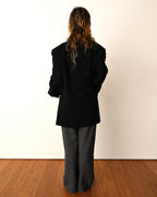LOEWE by Jonathan Anderson/ High Waisted Beautiful Straight Silhouette Trousers Gray