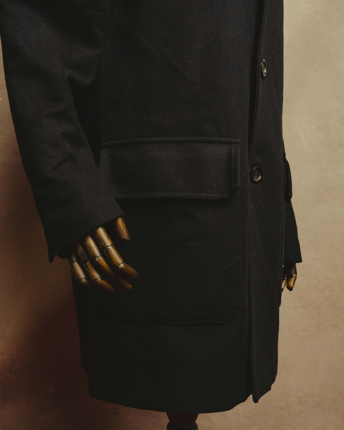 “MOSCHINO” 90’s-00’s wool cashmere tailored long coat