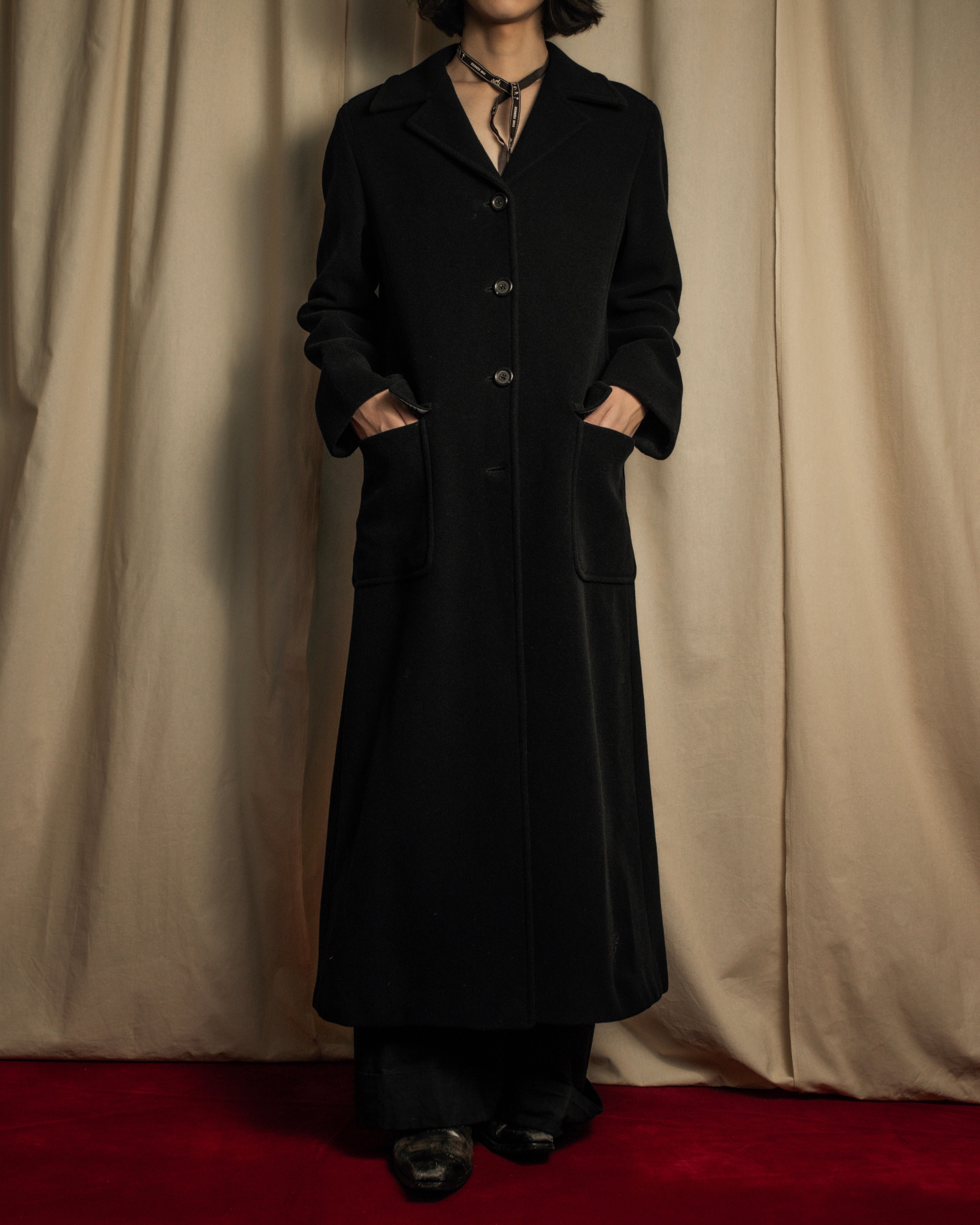 "MAX&Co." Straight fitting super maxi-length chester coat