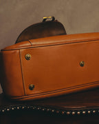 -SPECIAL- “Christian Dior” 2006-2007 Gaucho saddle leather two-way satchel
