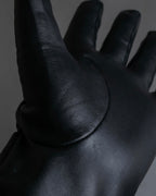 "Pierre Cardin" Belt buckle design quilted leather gloves