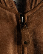 "SEAHOP" Ribbed design suede leather blouson