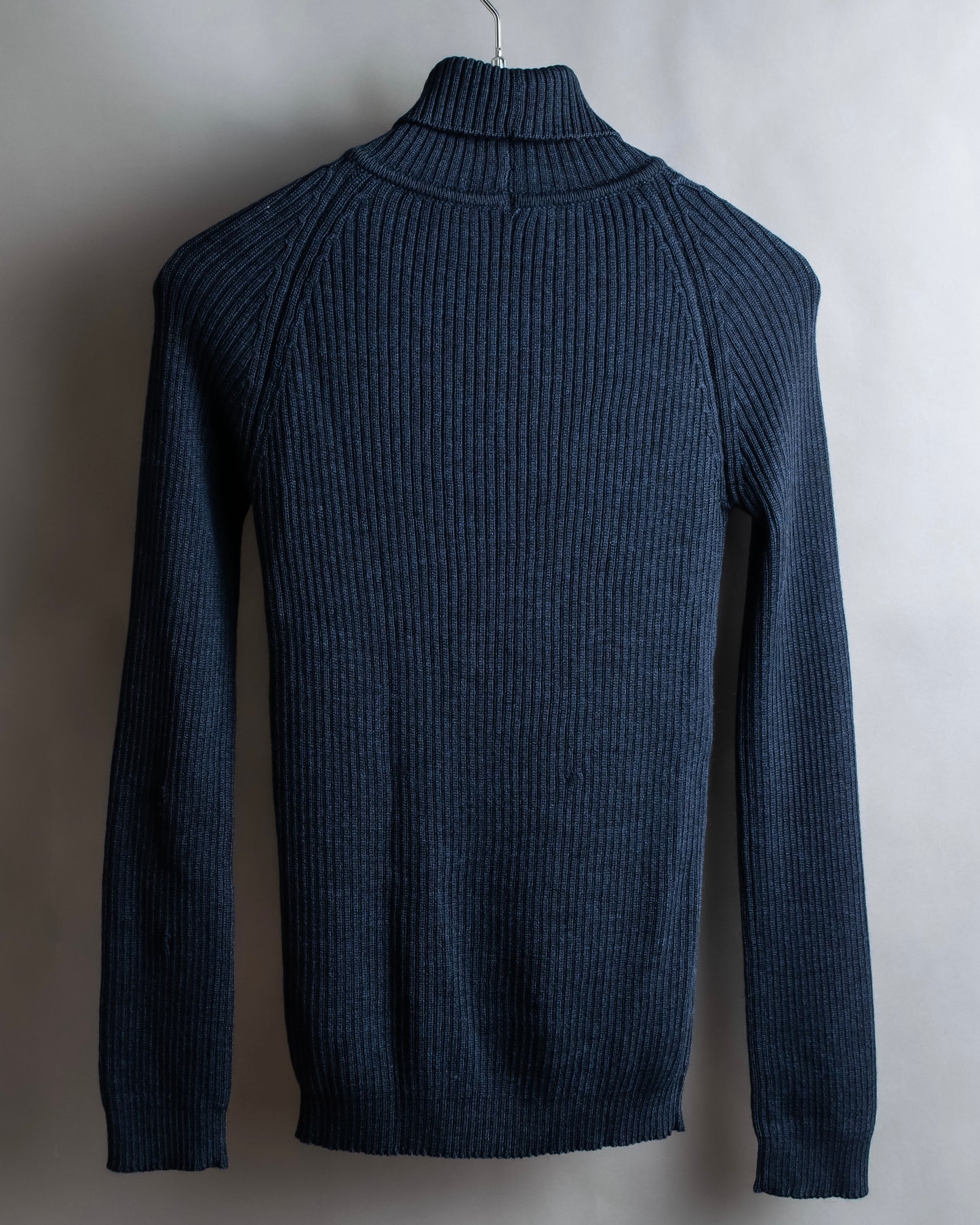 "GUCCI" Ribbed turtleneck fleece wool knit