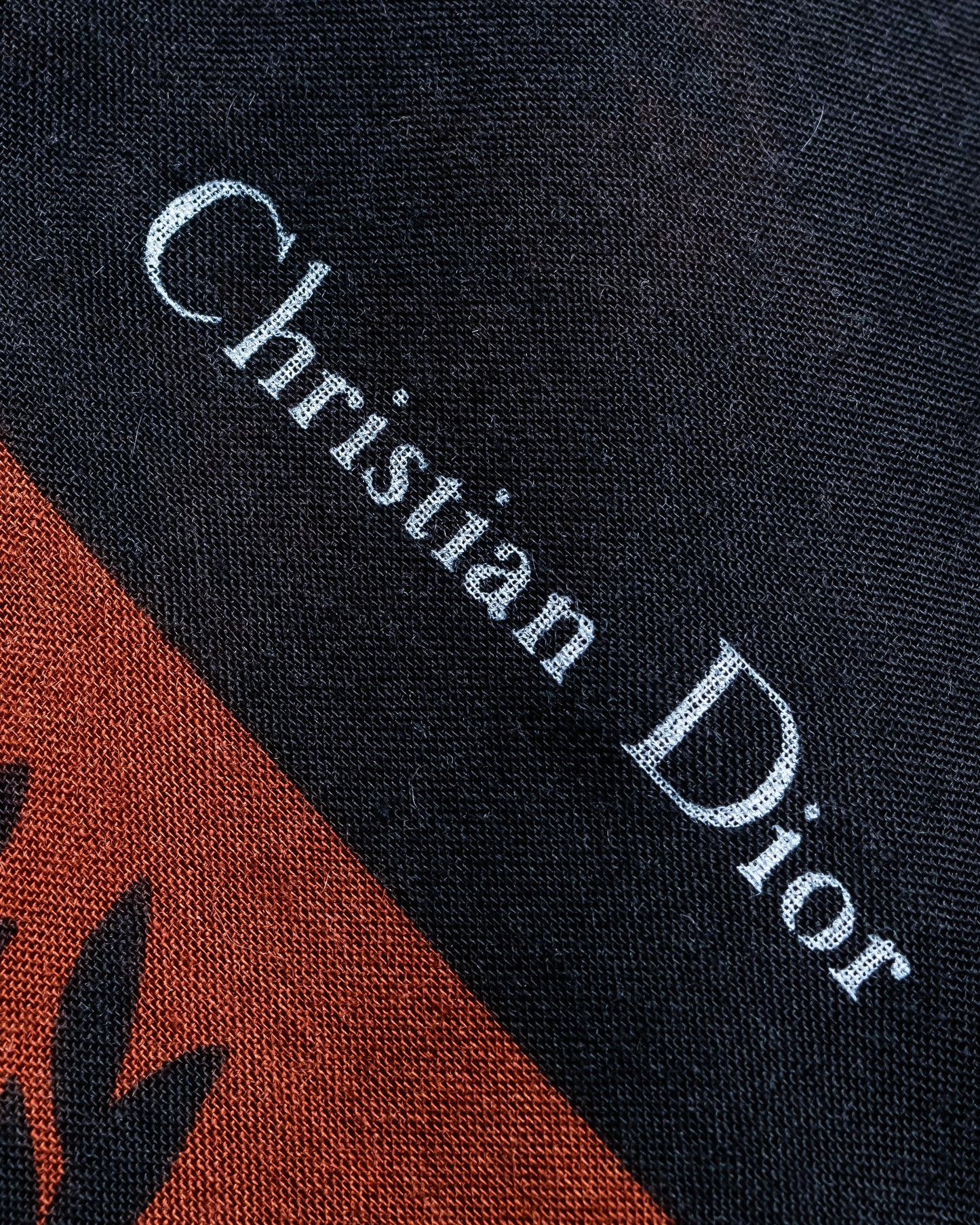 "Christian Dior" Botanical print large stole