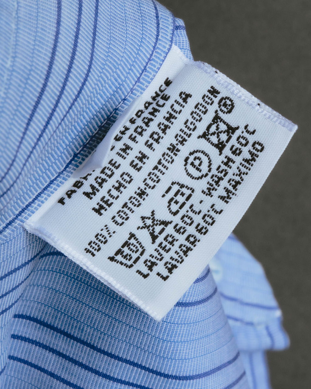 "Hermès" 90's-00's Striped cotton button-down shirt