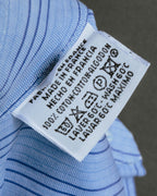 "Hermès" 90's-00's Striped cotton button-down shirt