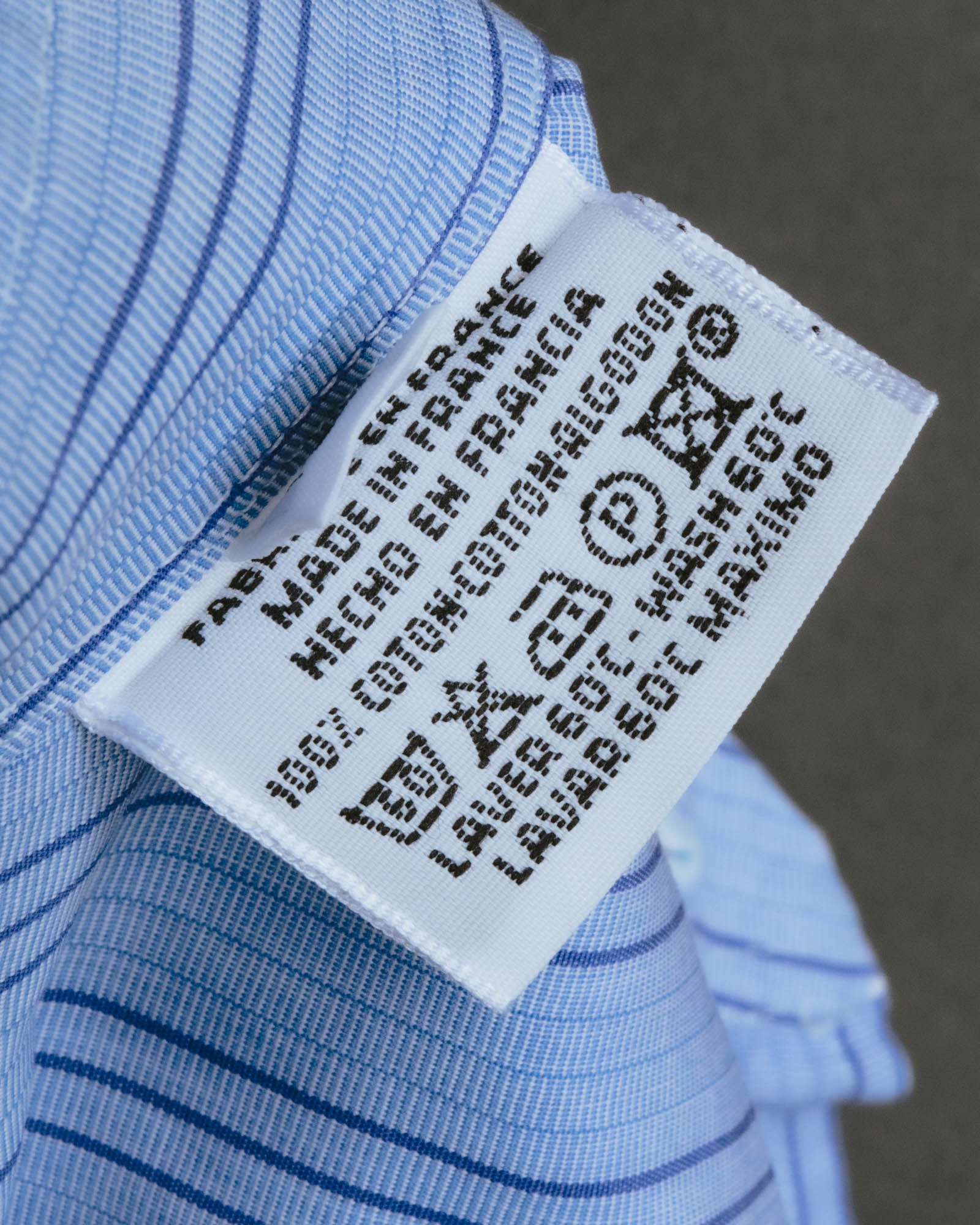 "Hermès" 90's-00's Striped cotton button-down shirt