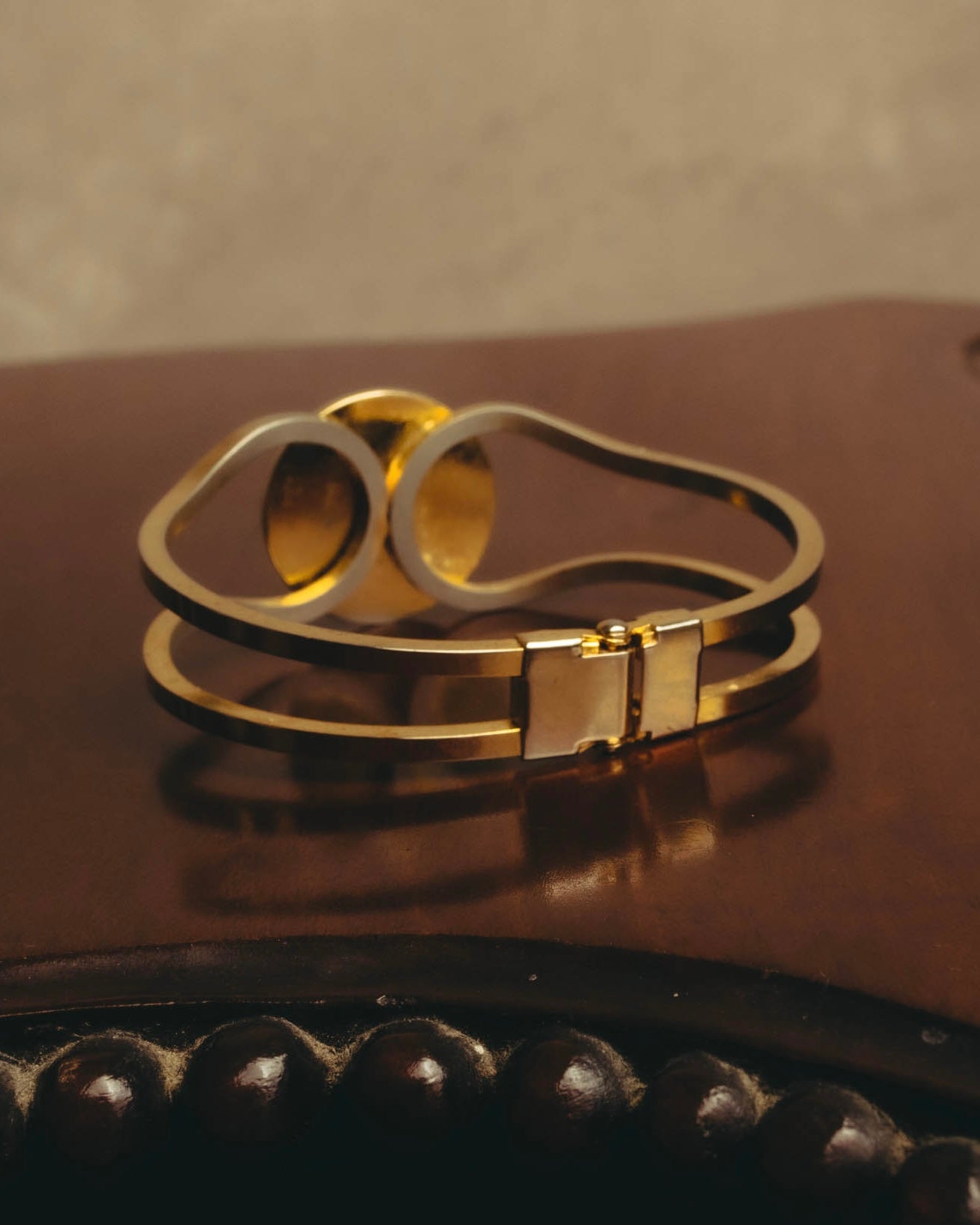 -SPECIAL- "Yves Saint Laurent" 80's-90's Iconic cassandre logo vintage bangle