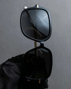 "GUCCI" Horsebit motif temple design big square frame sunglasses