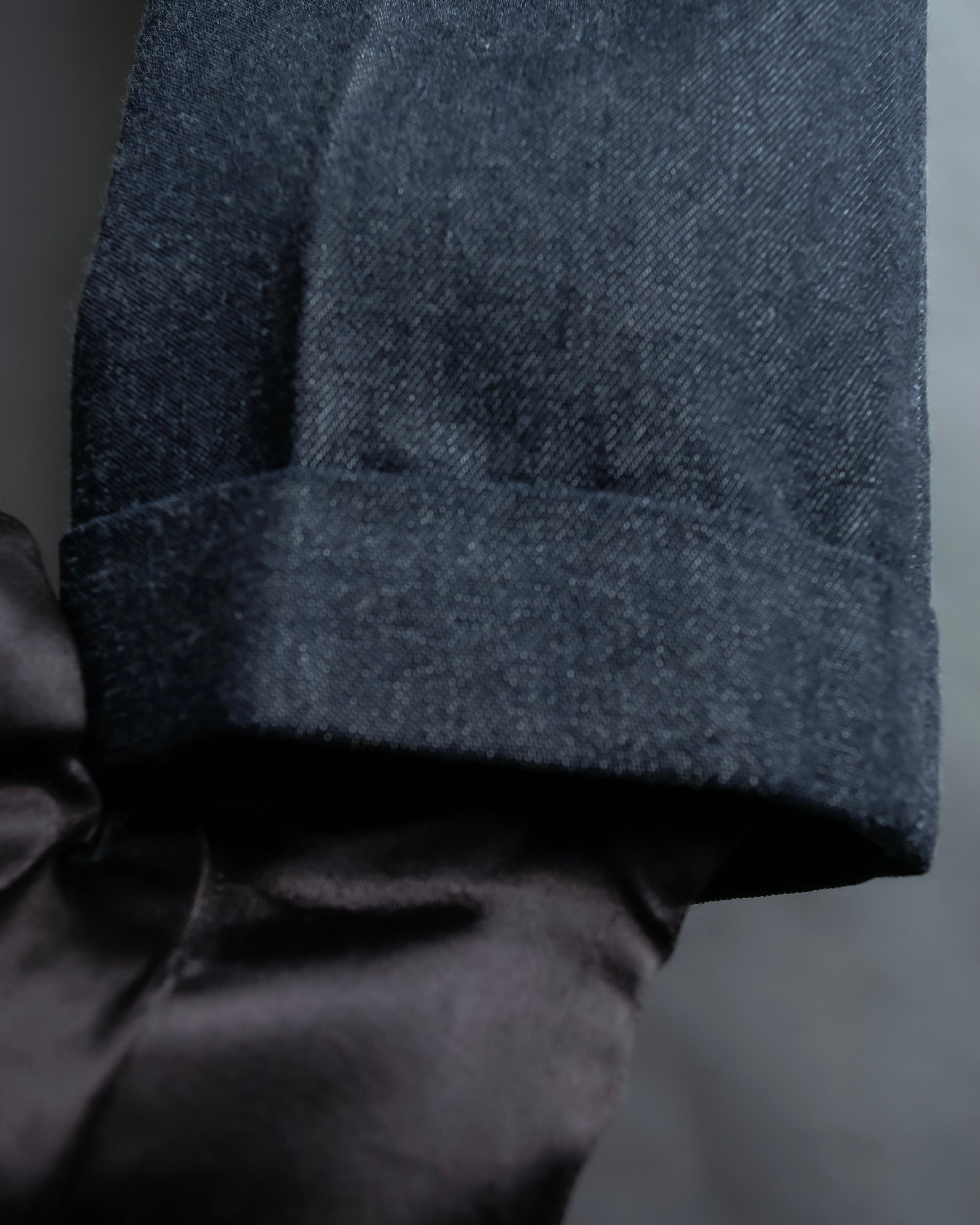 "PRADA" Wool cotton mix navy blue slacks