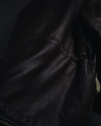 "Christian Dior" 80’s-90’s deerskin shearling collar leather jacket