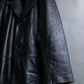 "Vintage lamb leather oversized tailored jacket"