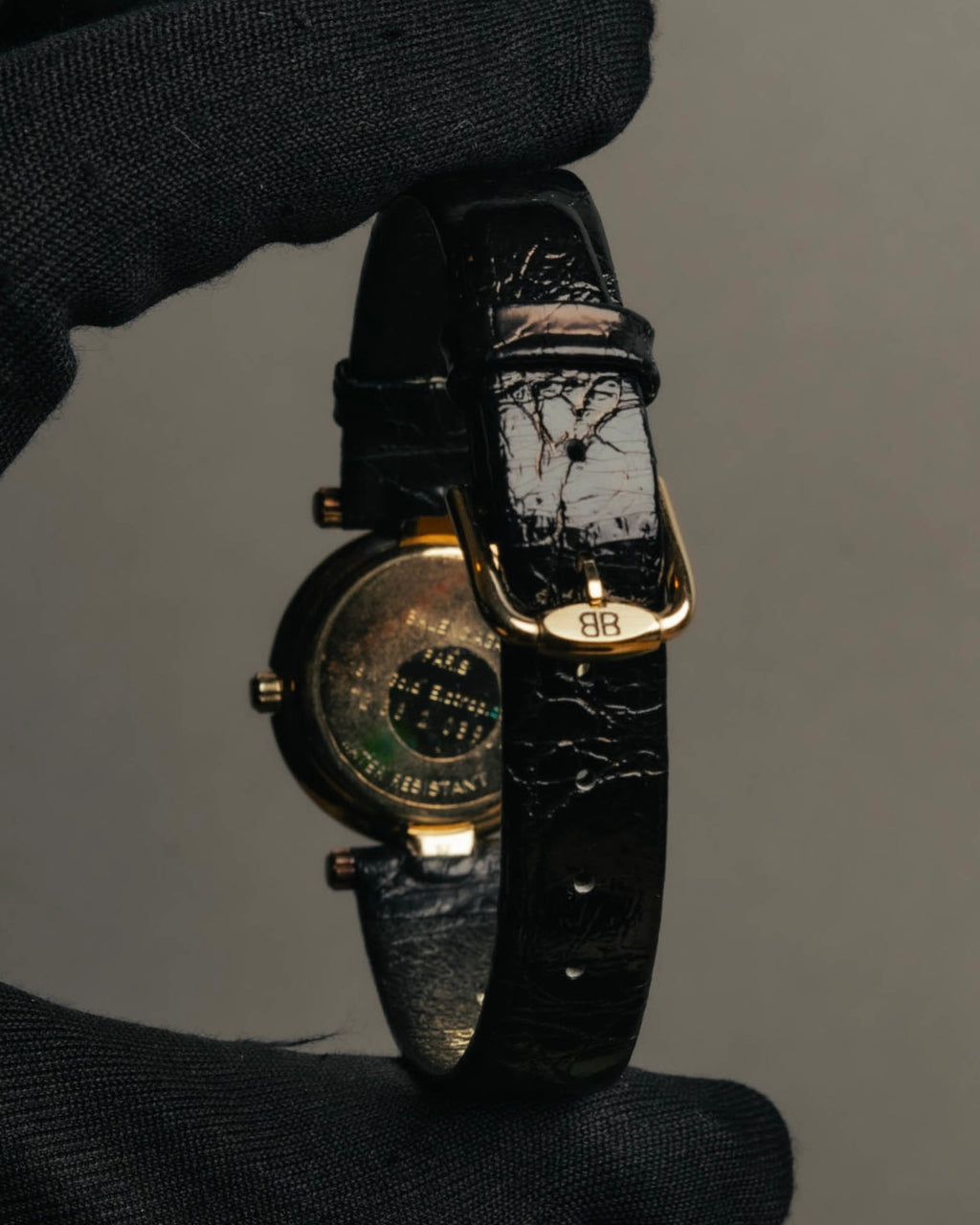 -SPECIAL- "BALENCIAGA" 80's-90's Classic round wristwatch