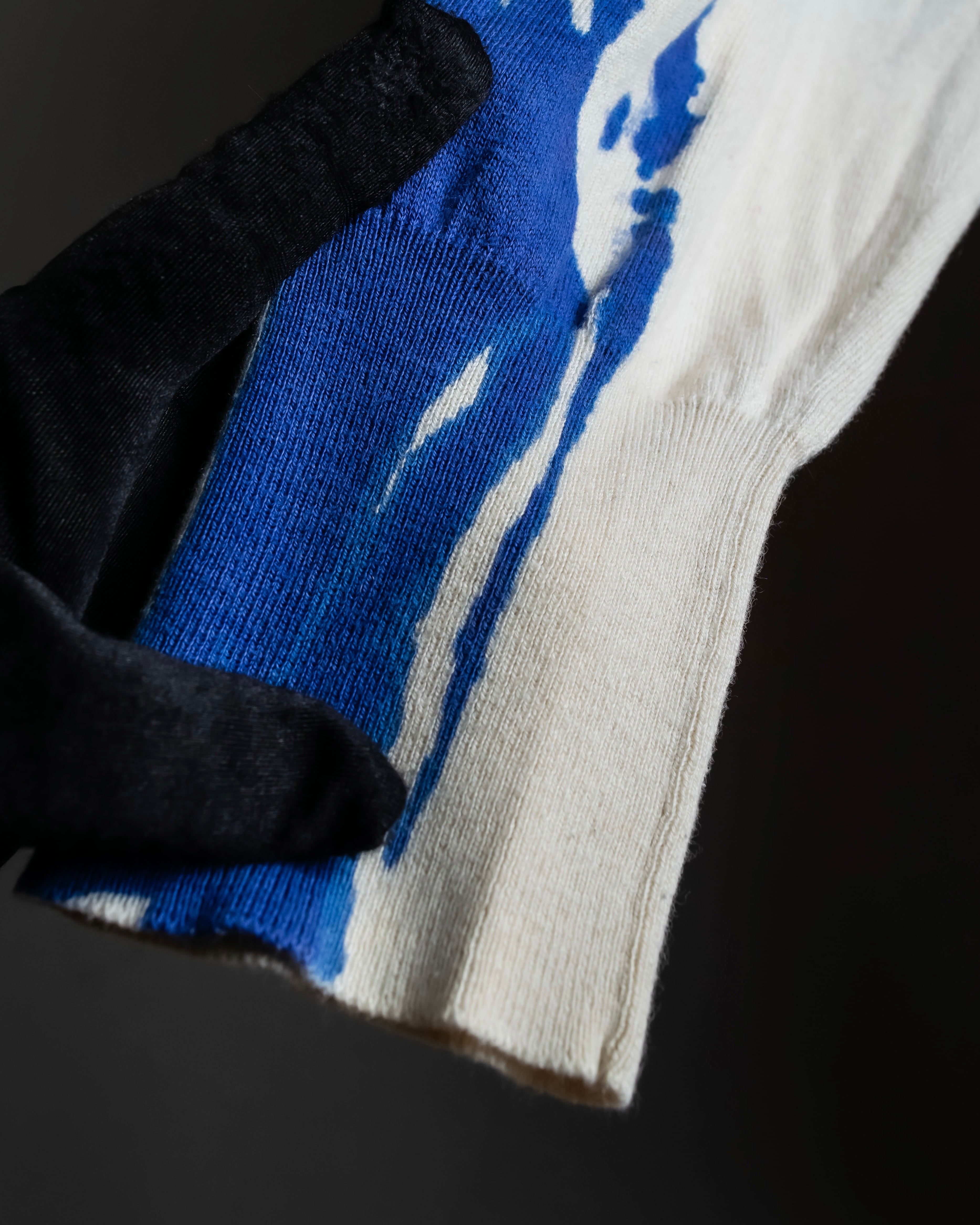 "Alexander McQueen" Painted oversized V-neck knit