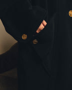 -SPECIAL- "CHANEL" 80's-90's Cambon button oversized long coat