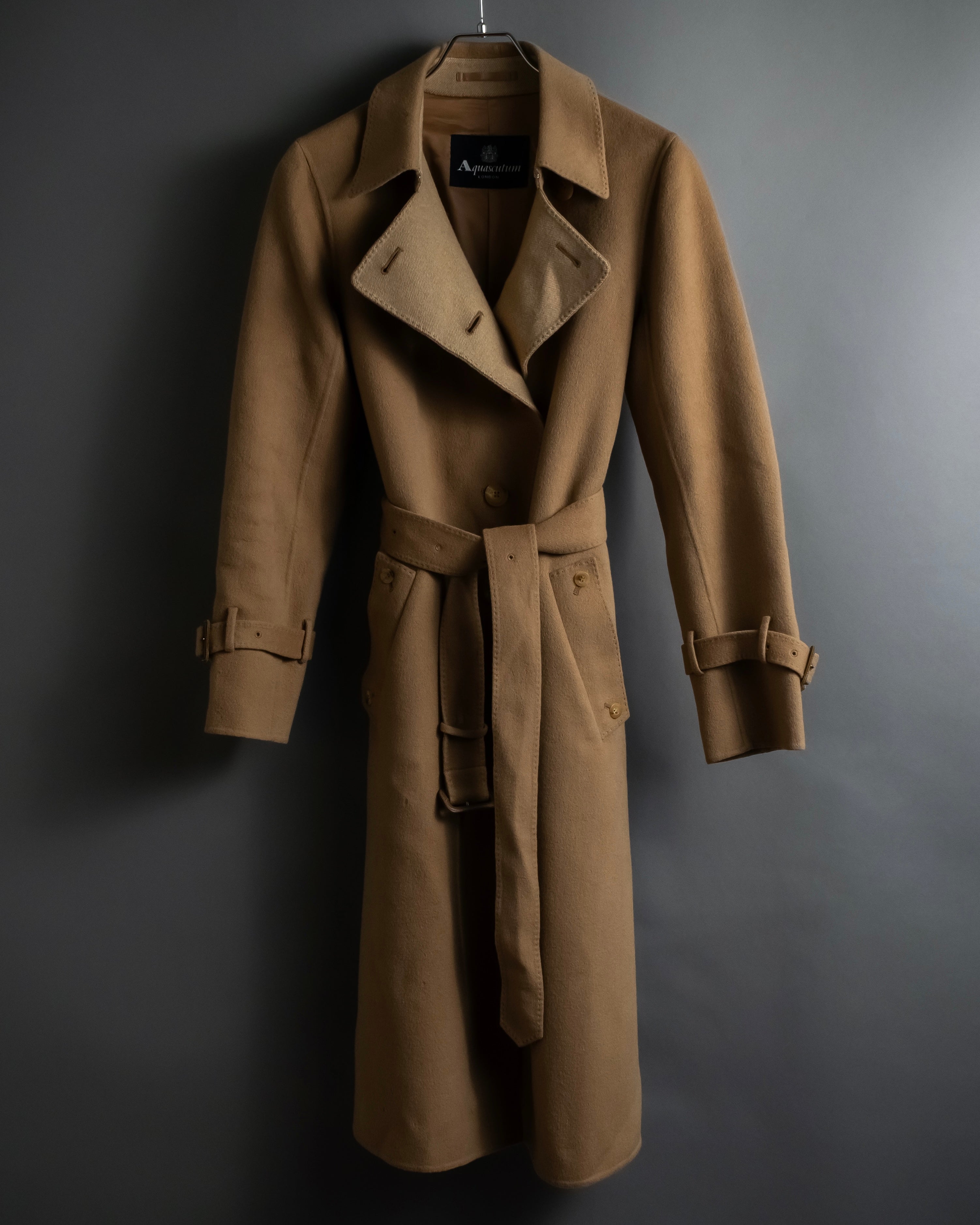 "Aquascutum" Traditional detail belted long trench coat