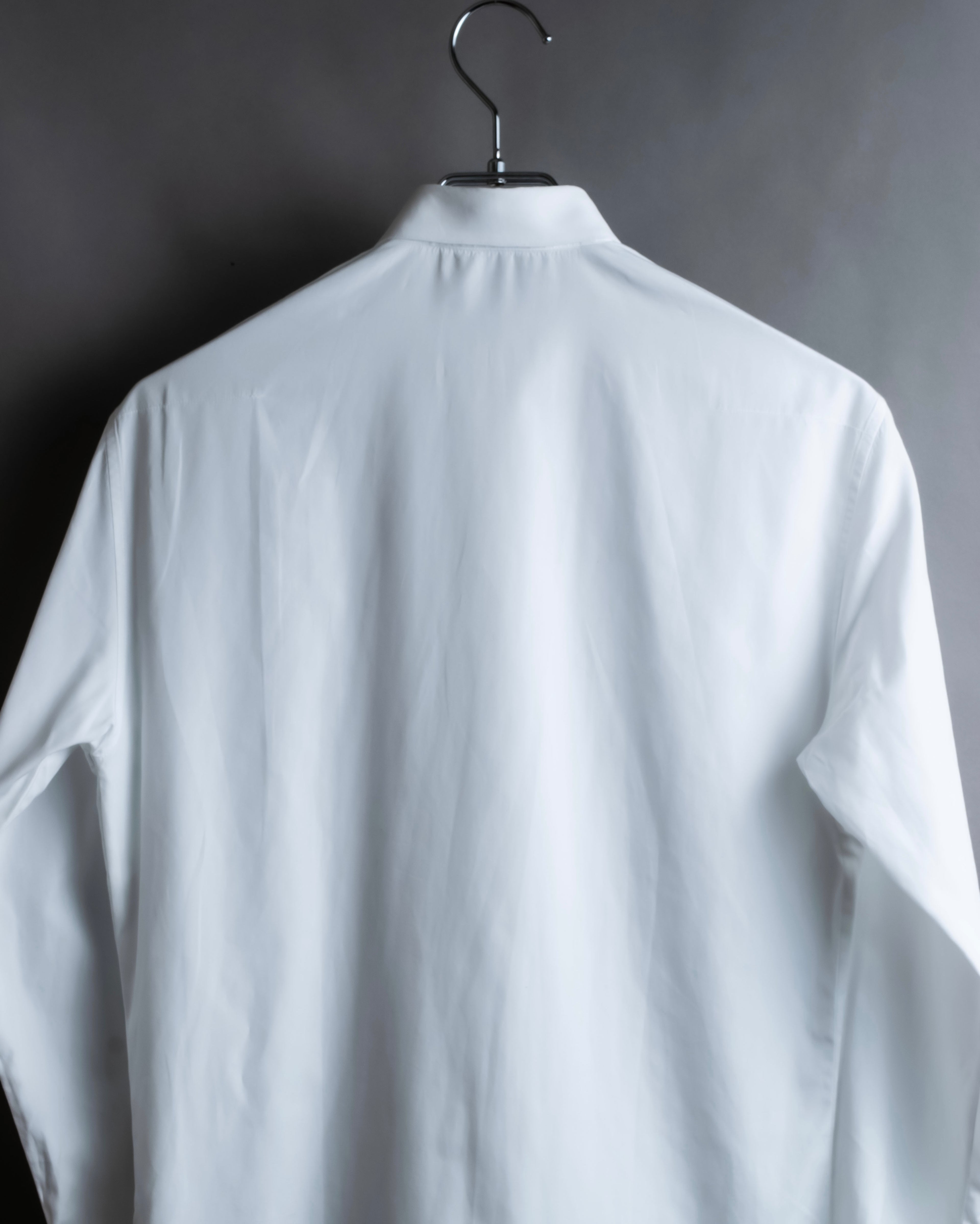 "Dior" Fly front design bee embroidery cotton shirt