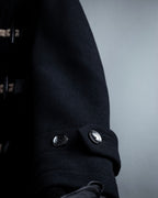 "BURBERRY" Classic detailing melton wool duffle coat