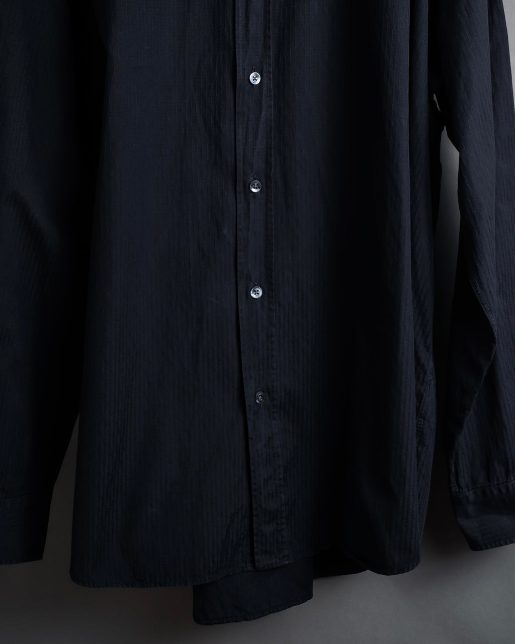 "HERMES" 90’s H-jacquard selier button shirt