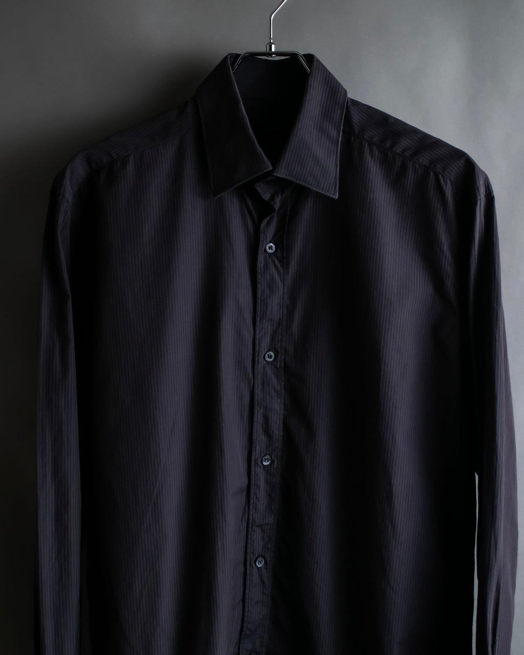 "GUCCI" Slightly glossy pinstripe oversized shirt
