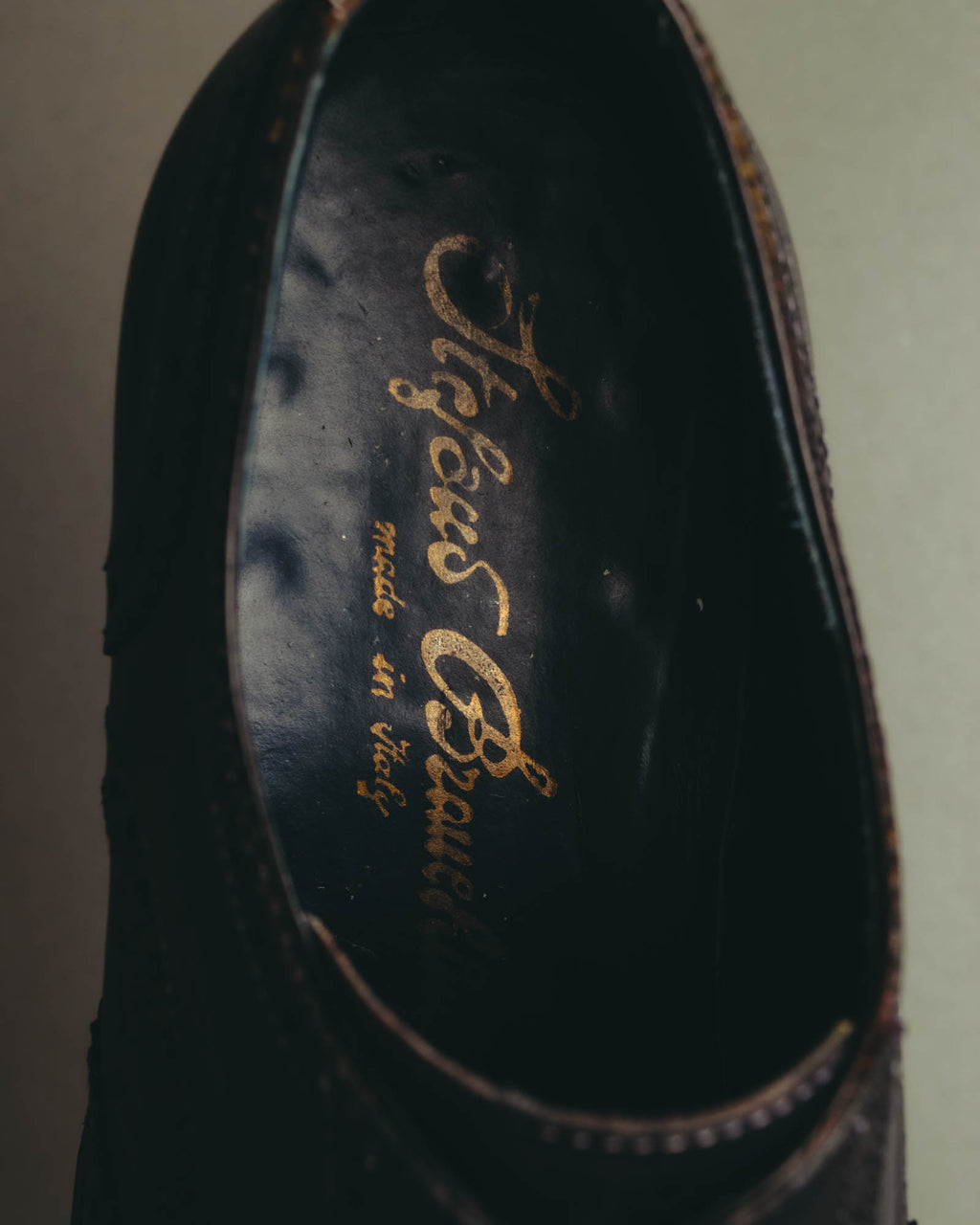 “Alberto Guardiani” 00’s-10’s Full brogue leather derby shoes