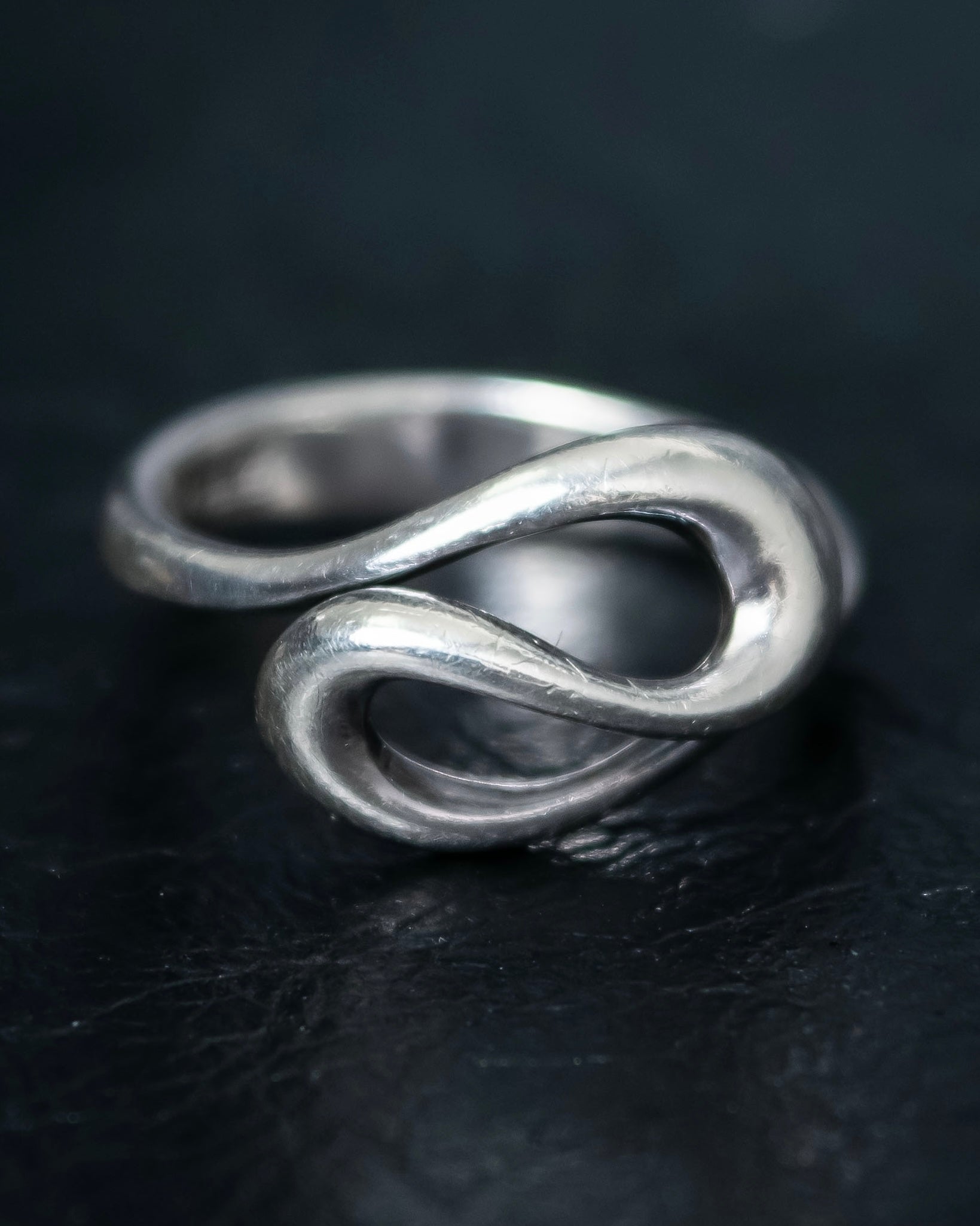 "Tiffany&Co" Elsa Peretti open wave ring