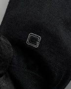 "GUCCI" G logo embroidered silk mix V-neck knit