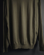 "BURBERRY" 00’s classic argyle v-neck wool knit