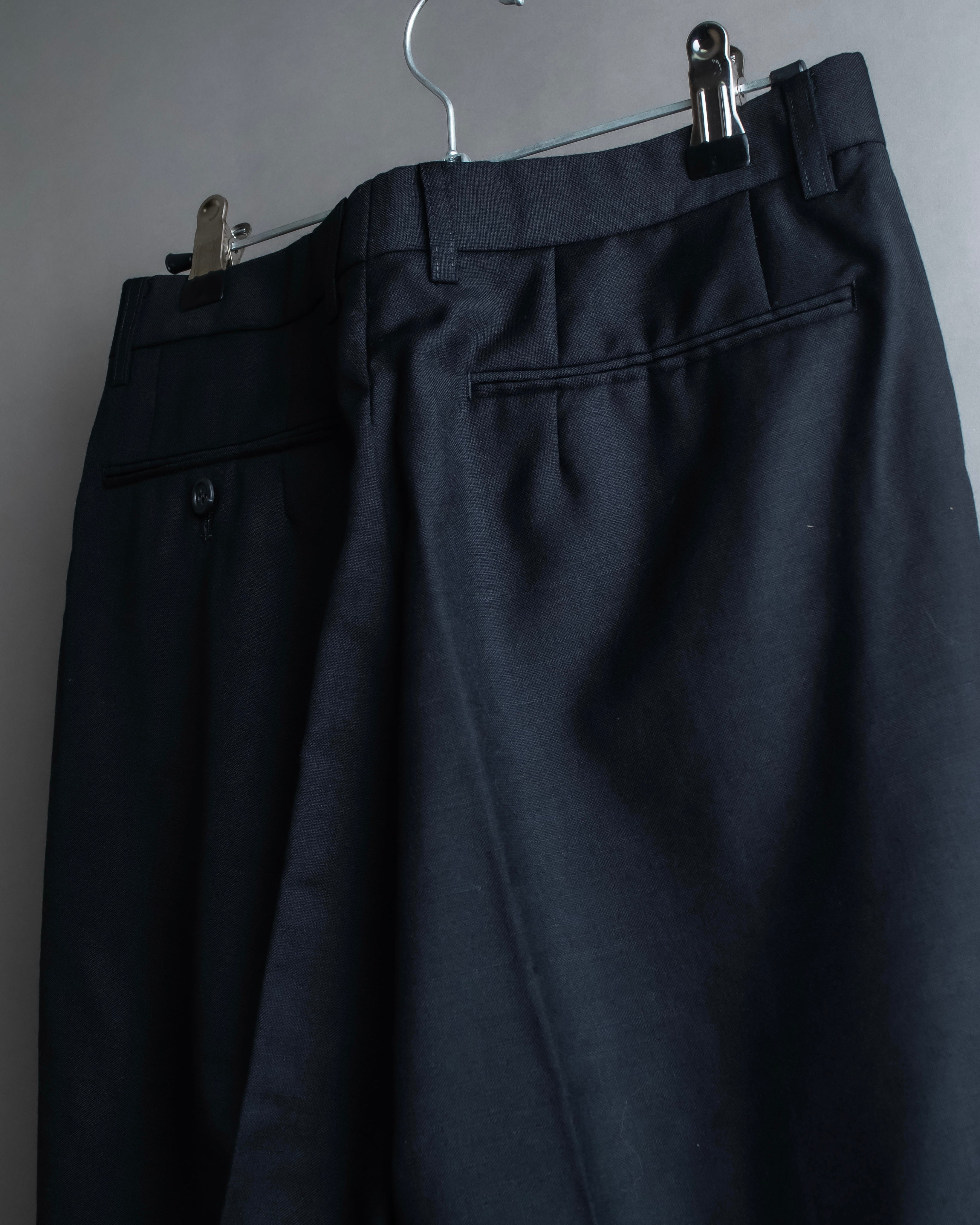 "Christian Dior" Mohair blend straight silhouette slacks