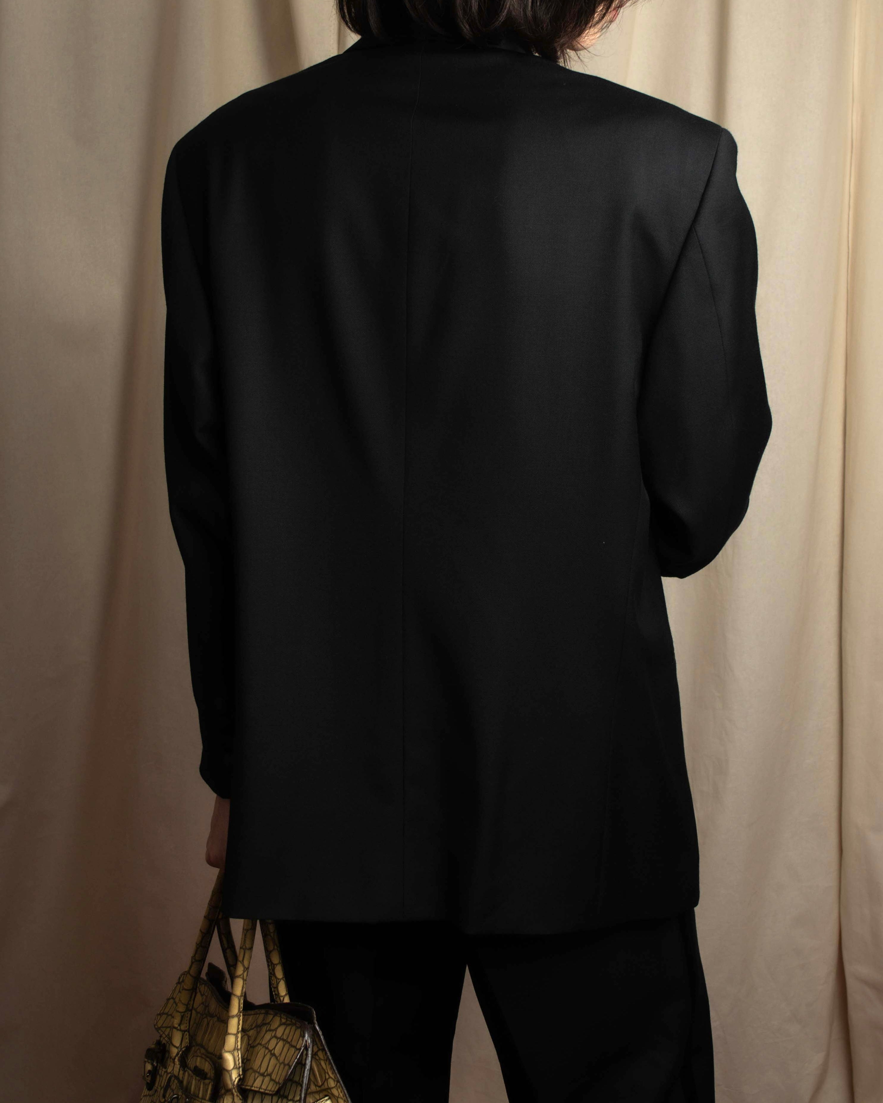 "CHRISTIAN DIOR MONSIEUR" Classical tailored Zegna base satin tuxedo set up