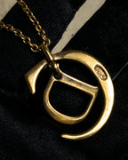"Dior" CD logo iconic top design necklace