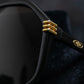 "Christian Dior" Hexagonal frame black sunglasses